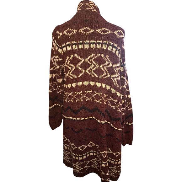 J. Jill Excellent Cozy Port Multi Jacquard Topper - Size Large - Picture 3 of 4